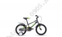 Bicykel CTM Tommy matná šedá/zelená 2021 /Vel:16